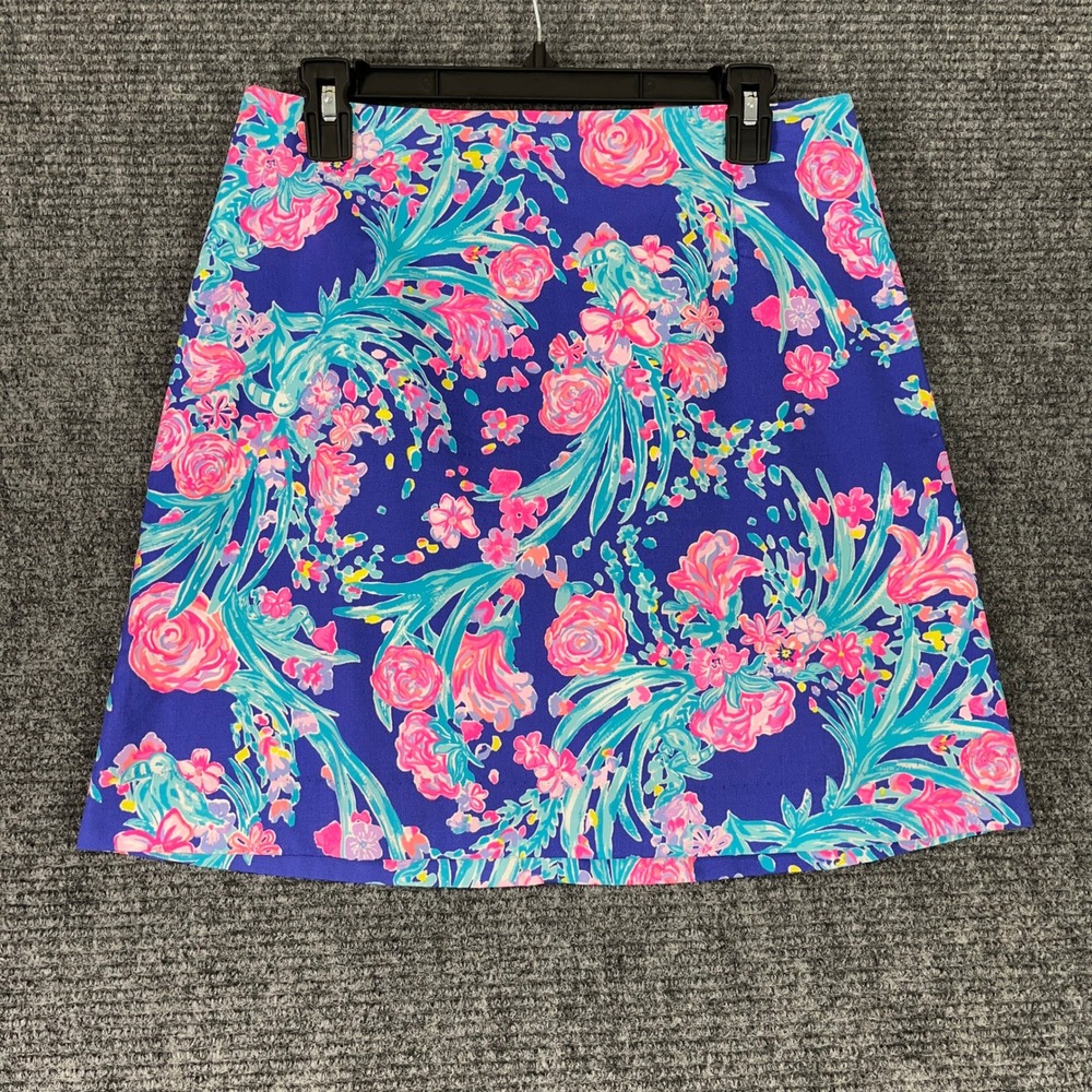 Lilly Pulitzer Womens 8 Izzie‎ Skirt Patterned Summer Resort Casual Modern Piece - Picture 2 of 10